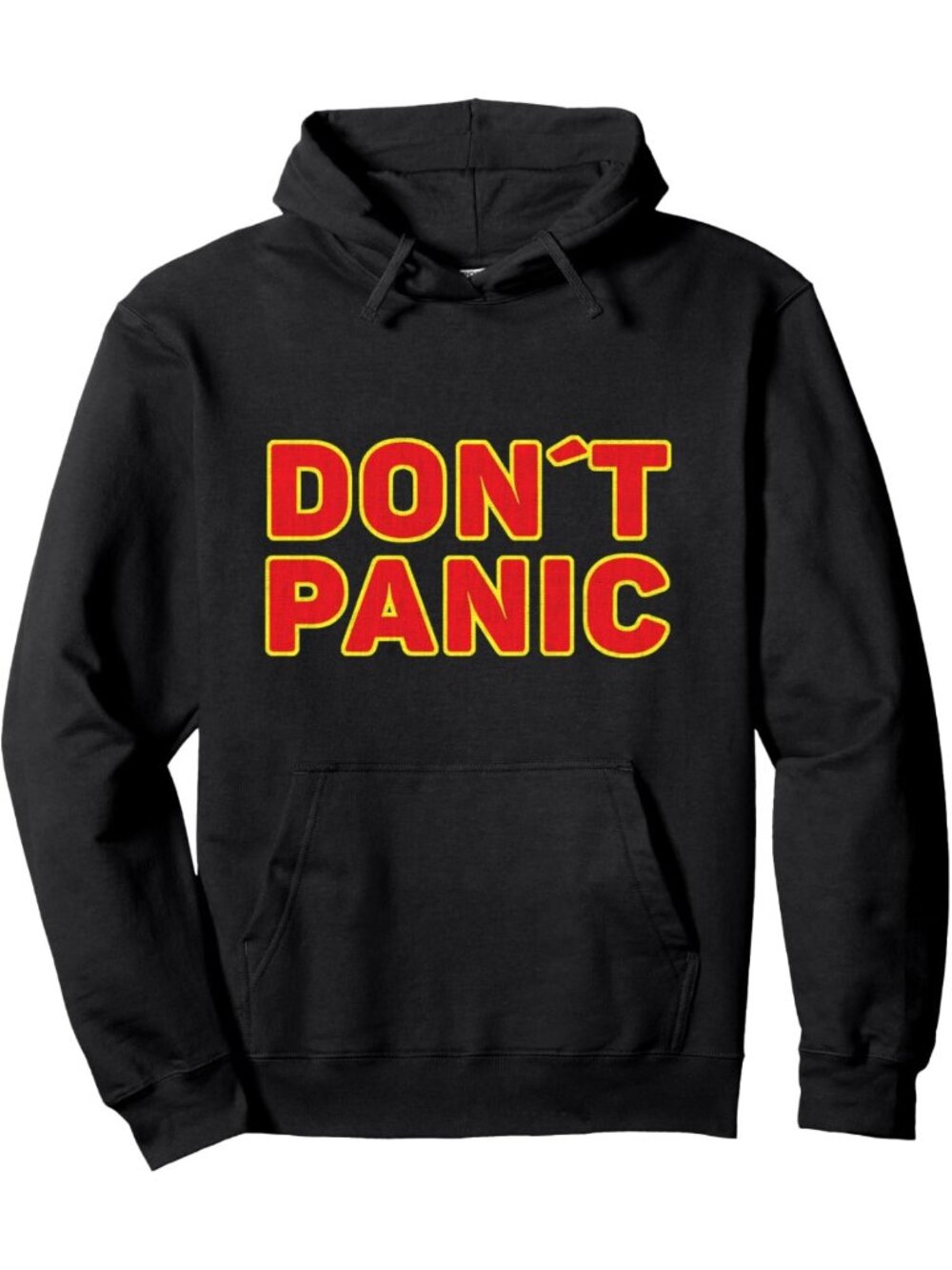 Don't Panic Vintage Distressed, sarcastic panicking Pullover Hoodie